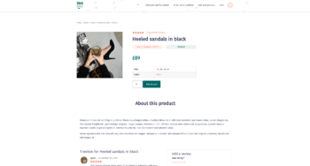 In stock product template