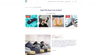 Out of stock product template Toolset