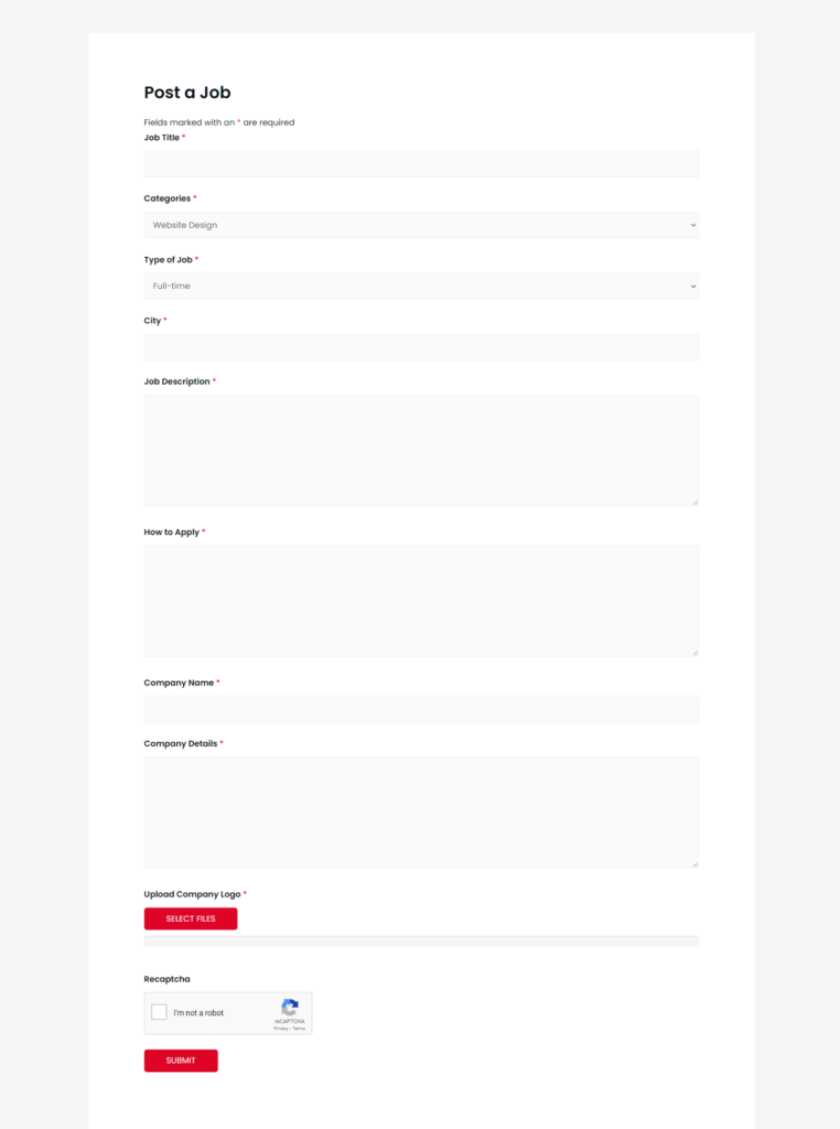 Form made with Ninja Forms - front-end