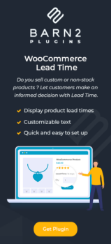 WooCommerce Lead Time portrait banner