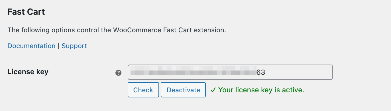 Fast Cart license key