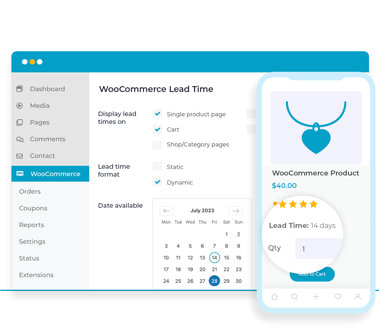 WooCommerce Lead Time