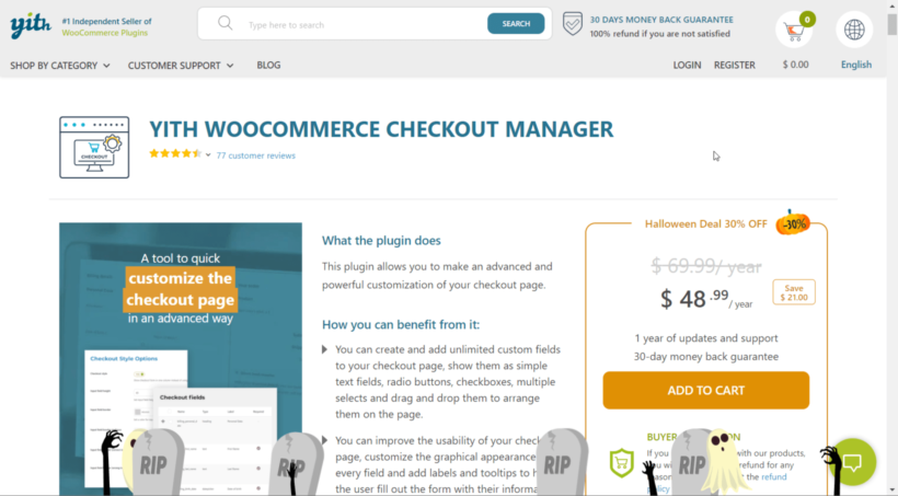 YITH WooCommerce Checkout Manager interface