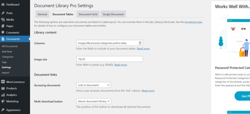 WordPress document management