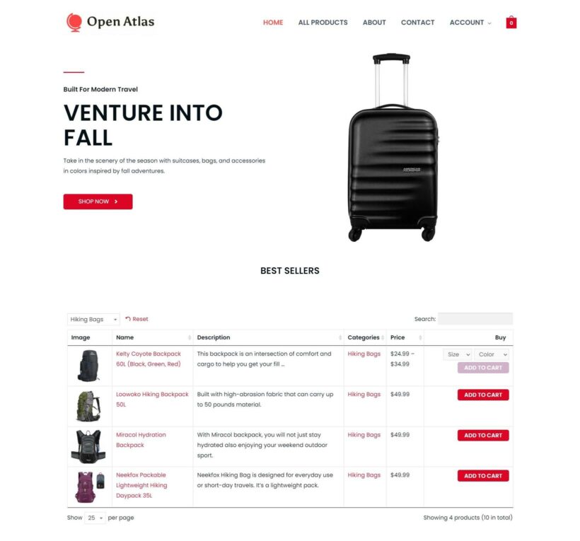 woocommerce black friday sale homepage