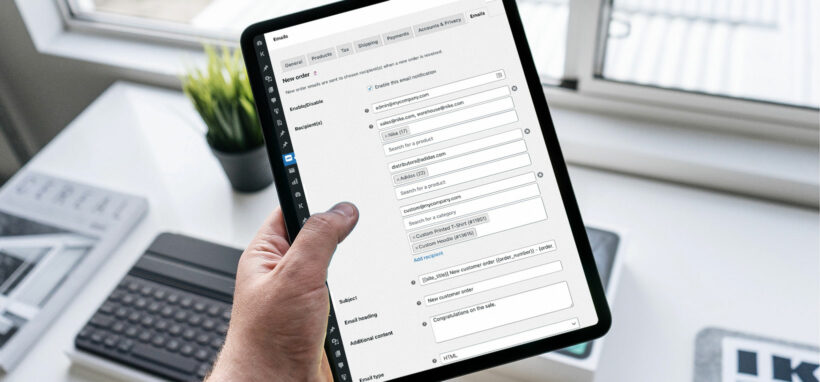 WooCommerce new order multiple email multiple addresses