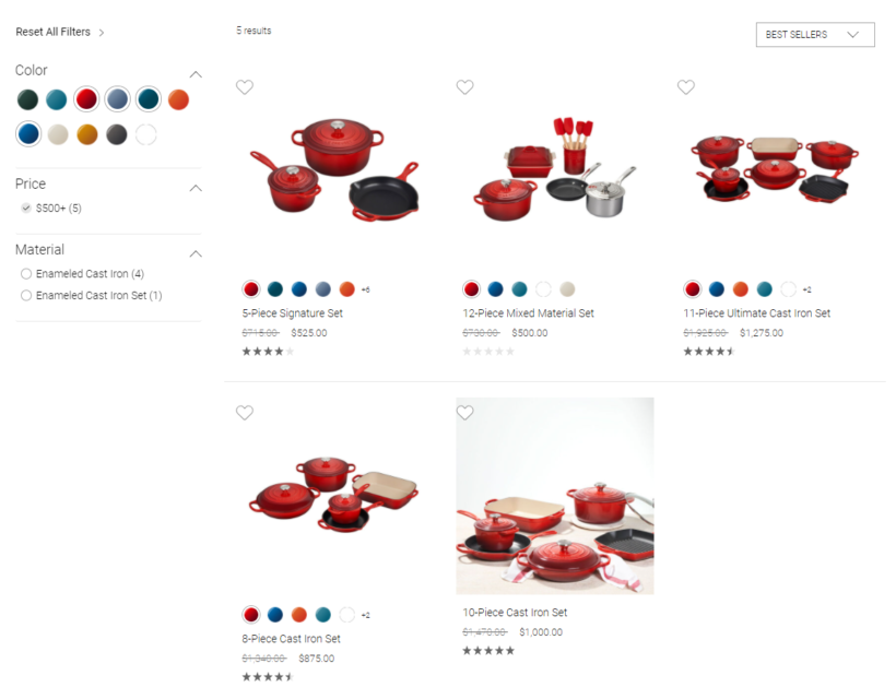 Advanced faceted search example