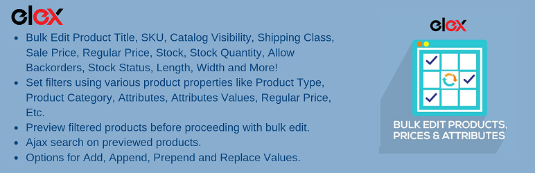 ELEX Bulk Edit Products