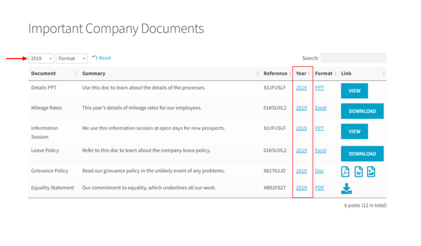 custom filtered content by taxonomy