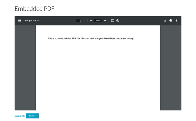 Upload PDF to WordPress without plugin