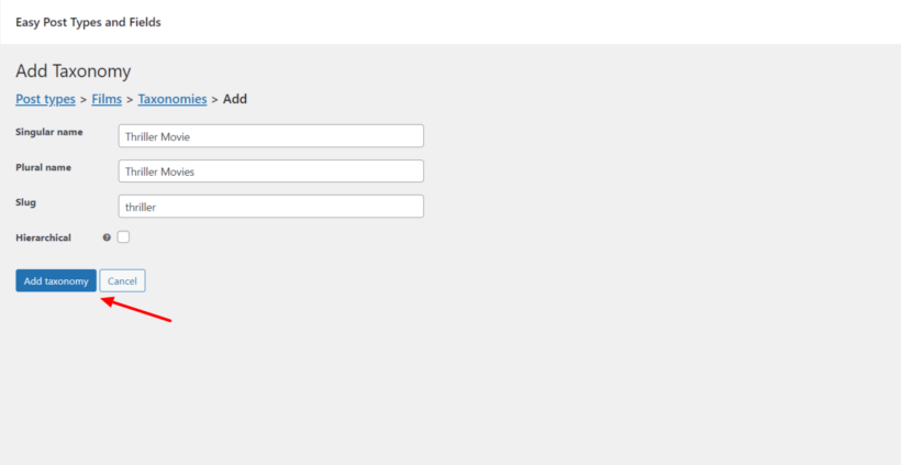 add custom WordPress taxonomy