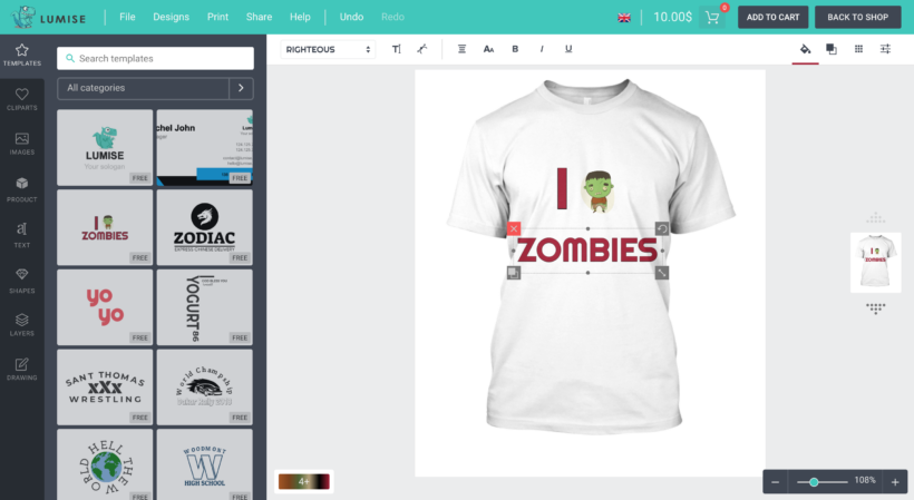 Product Designer for WooCommerce WordPress