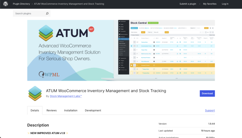 ATUM WooCommerce inventory management plugin