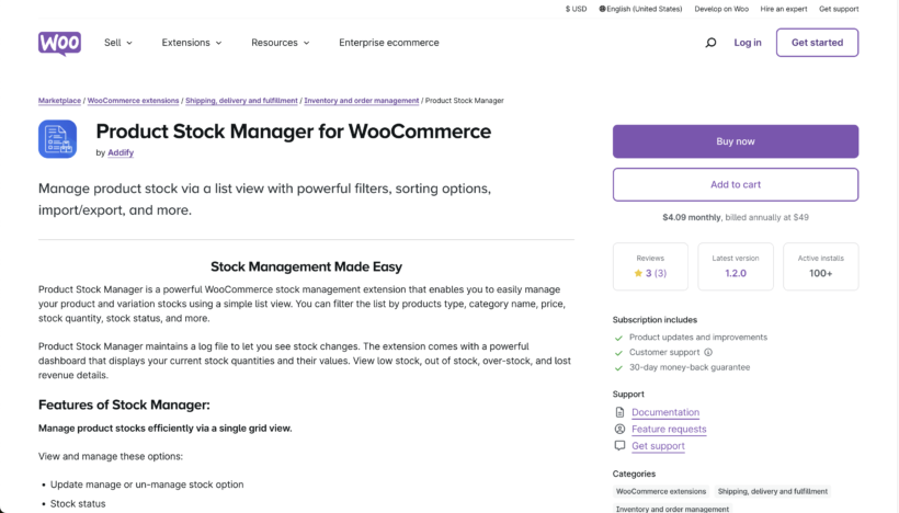Product stock manager for WooCommerce plugin.