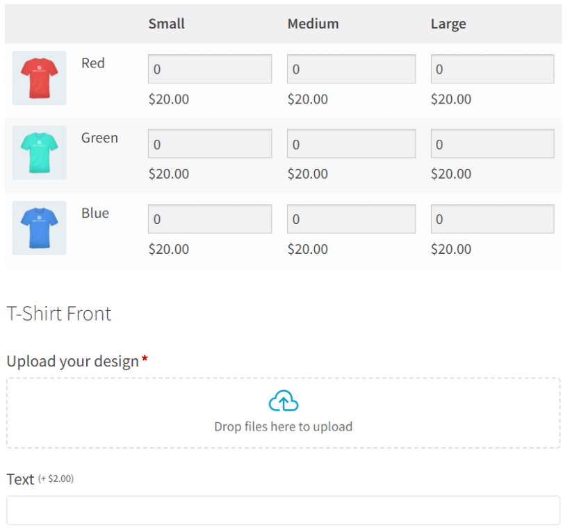 woocommerce product options bulk variations integration