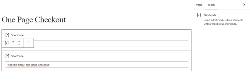 WooCommerce One Page Checkout shortcode