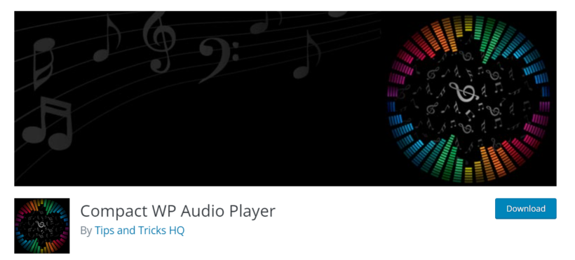 Compact WP audio player for wordpress