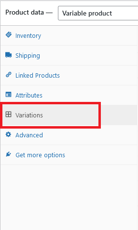 Choose variations after setting up WooCommerce product attributes
