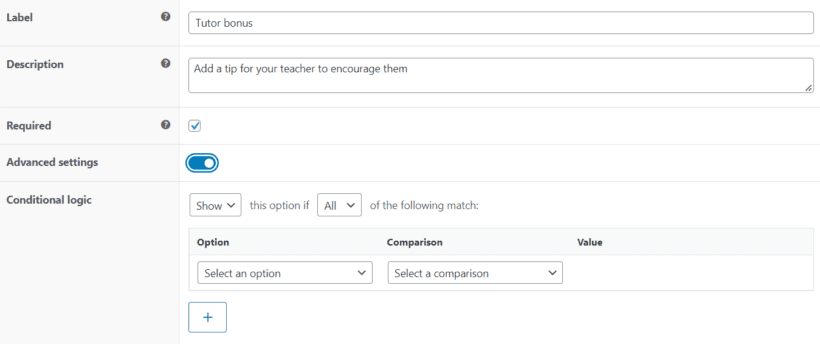 name your price woocommerce plugin required conditional logic