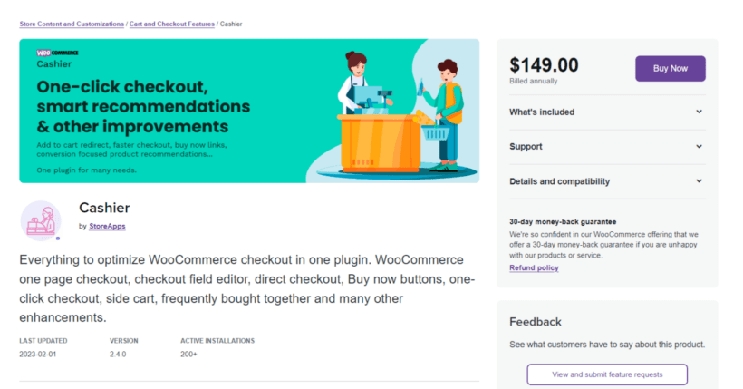 Cashier WooCommerce