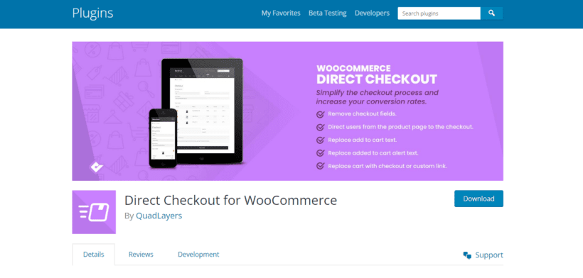 Direct Checkout for WooCommerce