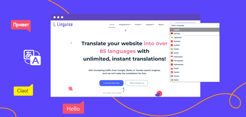 Linguise WordPress translation plugin