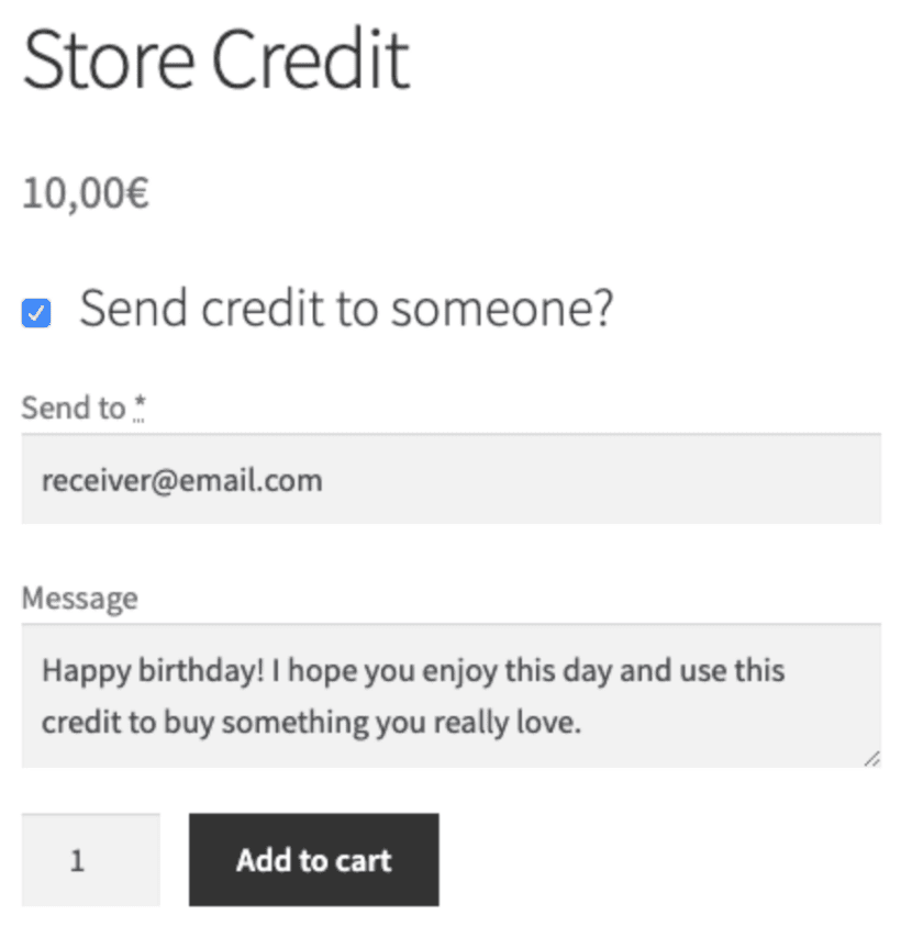 WooCommerce Store Credit