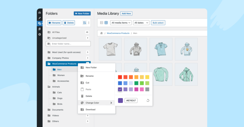 FileBird media library organizer plugin