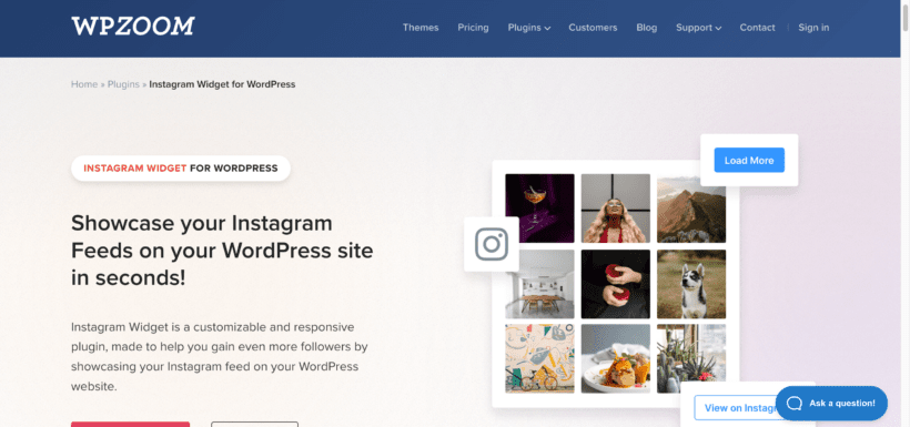 WPZoom Instagram Widget for WordPress
