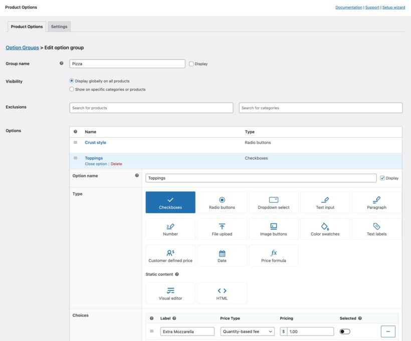 Choose from a wide range of custom field types and styles Choose from a wide range of custom field types and styles