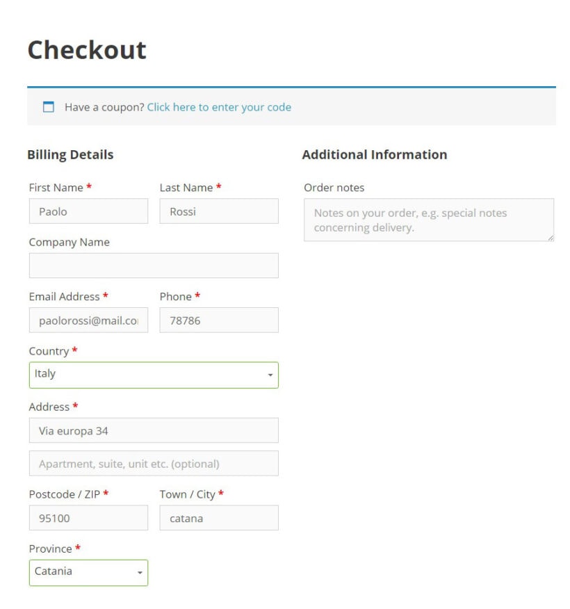 woocommerce edit checkout single column layout