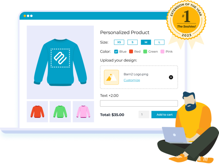 WooCommerce Product Options with live preview plugin