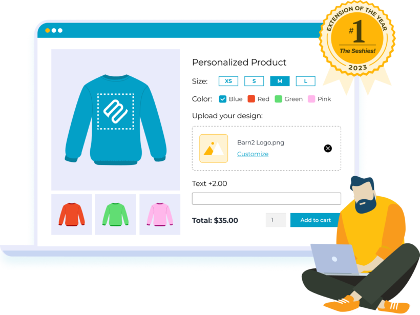 WooCommerce Product Options with live preview plugin