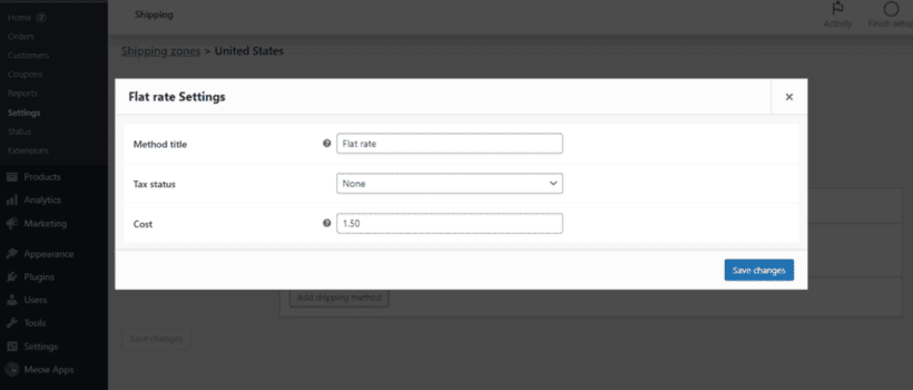 WooCommerce shipping zone setup 4