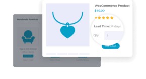 WooCommerce Lead Time left-right CTA