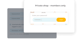 WooCommerce Private Store left-right CTA