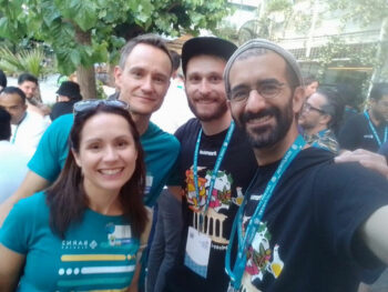 Katie and Andy with Vova and Zee