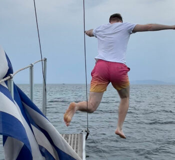 Sam at Barn2 boat trip