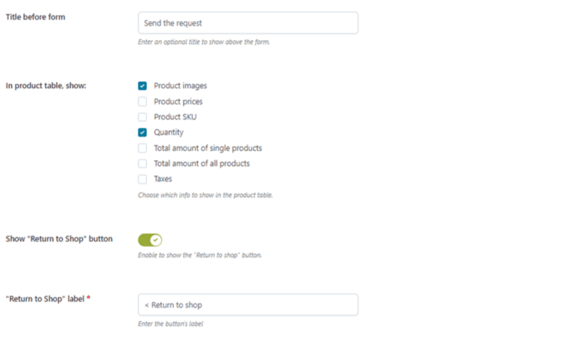YITH WooCommerce Request a Quote plugin setup 10
