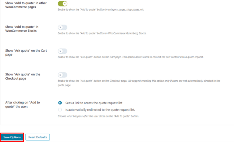 YITH WooCommerce Request a Quote plugin setup 3