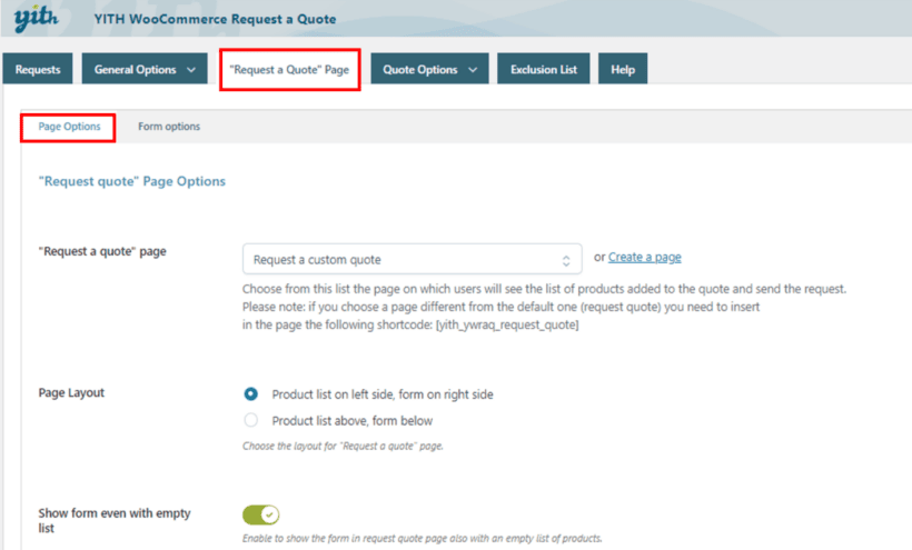 YITH WooCommerce Request a Quote plugin setup 9