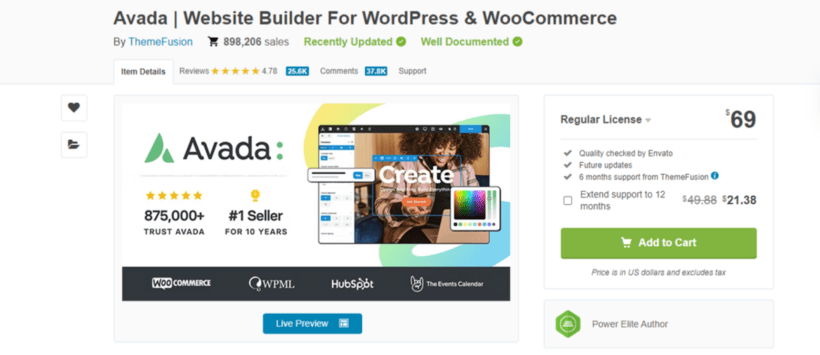 fastest theme for woocommerce - Avada