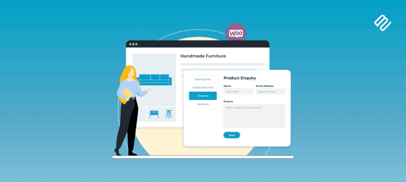 WooCommerce product tabs enquiry form