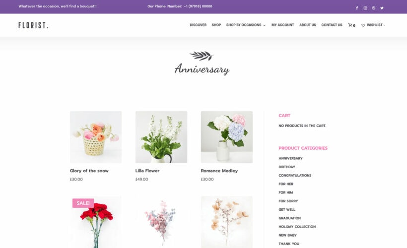 Divi Florist Theme