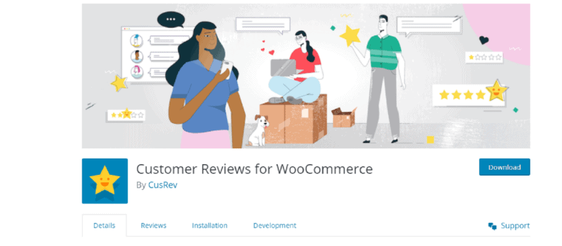WooCommerce product page customization plugin - Customer Reviews for WooCommerce