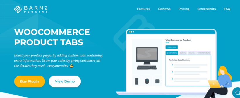 WooCommerce product page customization plugin - WooCommerce Product Tabs
