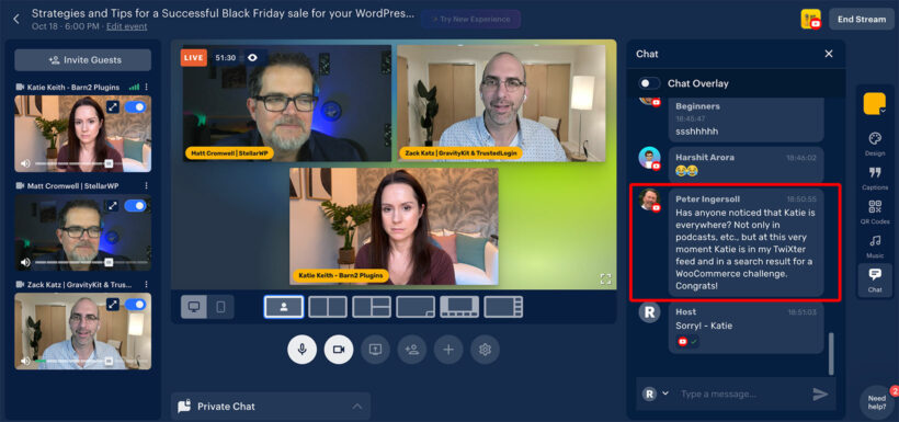 WP Product Talk comment