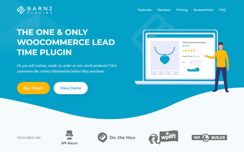 WooCommerce Lead Time sales page screenshot