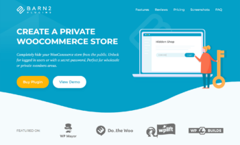 WooCommerce Private Store sales page screenshot