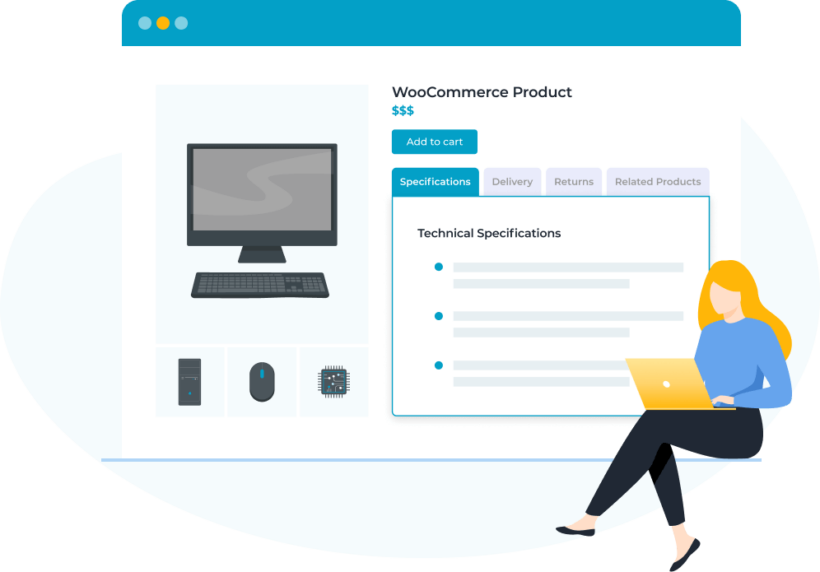 WooCommerce Product Tabs cropped
